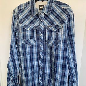 G Star Raw mens shirt size L western